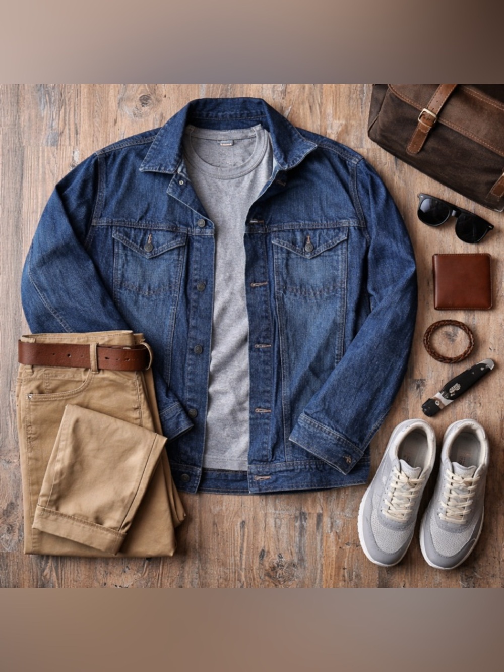 Berne Denim Jacket Men’s Large Regular Lined Workwear Blue Trucker Coat